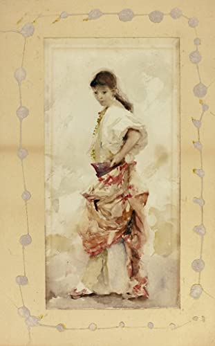 Toile Fille en costume espagnol décoration murale de salon chic 60x90