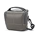 Produktbild DOMISO Synthetisches Leder Kameraetui Schultertasche für Systemkamera Sony A6500 A5100 / Canon EOS M6 M5 800D 70D / Panasonic Lumix DMC GX80 GF7 / Nikon 1 J5 / Olympus OM-D E-M1 Mark II, Grau