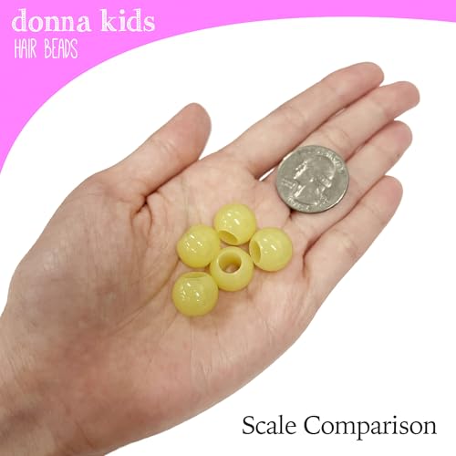 Kit de perles de cheveux pour tresses Donna jaune clair sans effort