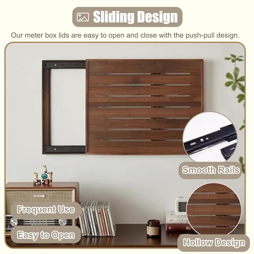 Veal Electric Panel Cover, Wall-Mounted Circuit Breaker Box Replacement, Customizable Fuse Box Cover for Enhanced Safety and Protection