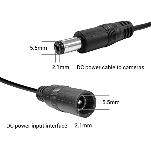 image for TIGERSECU Security Camera Power Adapter with 9-Way Power Splitter, 12V