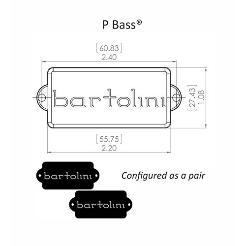 Bartolini Classic Bass Series 4-String P Bass Single Coil Pickup #TOP1
