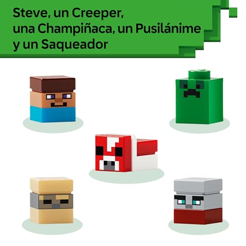 LEGO Minecraft Minibiomas 21589 maqueta 3D para decorar dormitorio juvenil 5