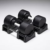 REXGYM Manubrio Regolabile a Carico Variabile Cromati Pesi con Scatti da 1,5 (Matt 4-41.5kg, Coppia)