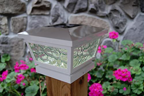 Classy Caps Fs100W Fairmont Solar Post Cap, 5" X 5", White #TOP2