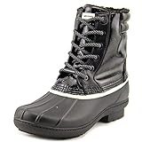 MICHAEL Michael Kors Women's Easton Bootie Black Rubber/Embossed Vachetta/Faux Fur Boot Size 8