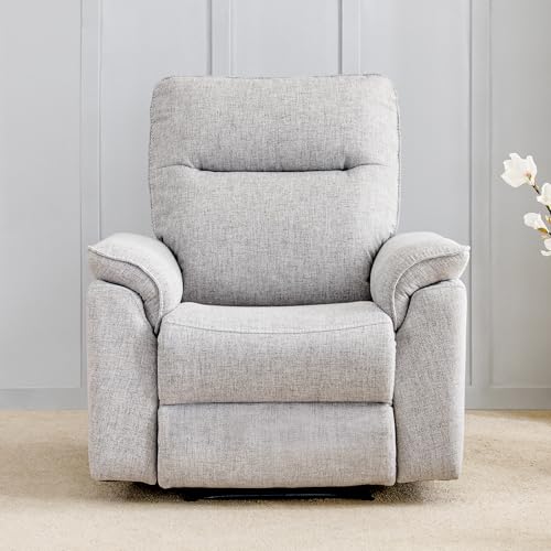 Image of Home Centre | Artise Fabric 1-Seater Electric Recliner | Recliner Sofa for Living Room | Solid Wood | Grey | 2 Year Warranty