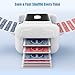 BEE&FLOWER Card Shuffler - Quiet, Rechargeable & Automatic Shuffler for 1–2 Decks with Drawer Tray, Auto & Manual Modes Works with UNO, Poker, Blackjack, Skip-Bo, Phase 10
