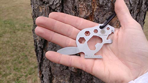 Image of UST Tool-a-Long Multi-Tool Carabiners with Durable, Compact Stainless Steel Construction for Hiking, Kayaking, Camping, Travel and Outdoor Survival