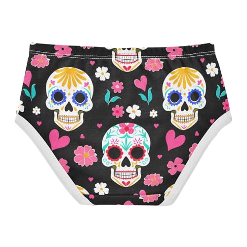 Colorful Sugar Skulls Flowers Toddler Girls's Underwear 2T 202c12452
