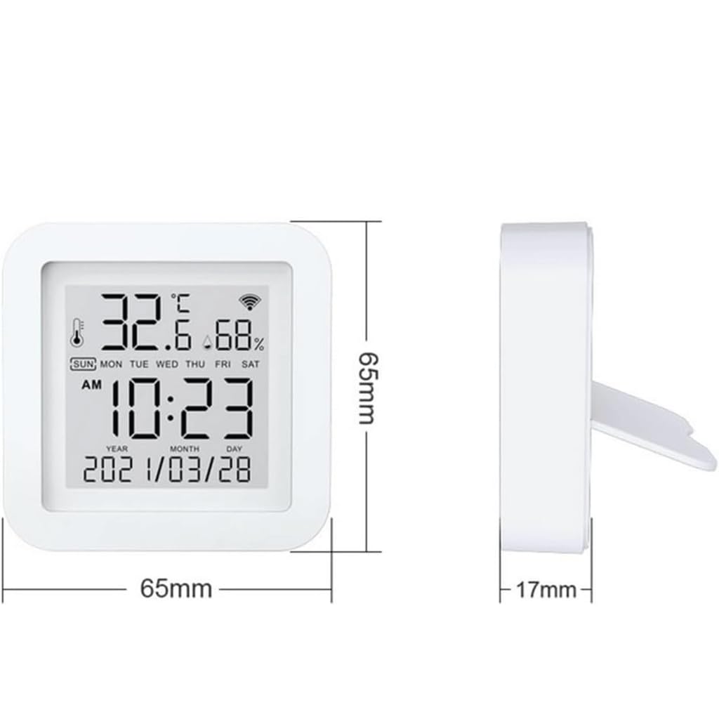 Capteur Intelligent de température et d'humidité WiFi, détecteur de température et d'humidité sans Fil, thermomètre pour Maison Intelligente