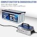 WEIZE 48V(51.2V) 105AH Golf Cart Bluetooth LiFePO4 Battery (Replace 6x8V GC8) with Lithium Batteries Charger, LCD Display, Grade A Cells, 200A BMS, Low-Temp Protection for Golf Carts, FCC Listed