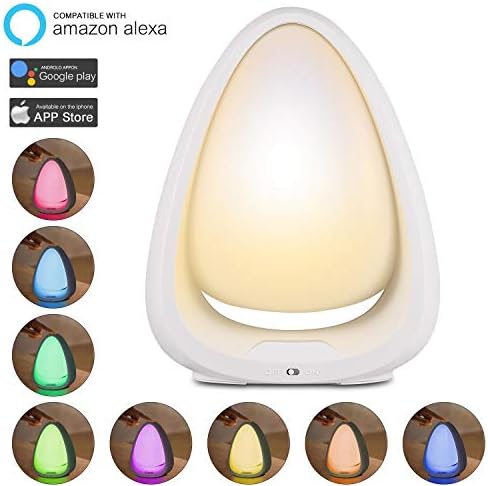 Anfan Smart Night Light, Dimmable Baby Night Lights Smart WiFi Table Lamp Compatible with Alexa/Google Home and Touch Control, Multi-Color Bedside lamp (Big Light Set)