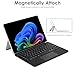 TECHGEAR Surface Pro 12 Keyboard (2025), Slim Bluetooth Type Cover with Trackpad, 7-Color Backlit, Magnetic Attach, UK QWERTY, Wireless Keyboard Case for Microsoft Surface Pro 12 12"