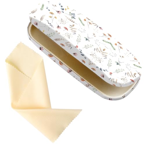 Image of Glasses Case Hard Shell,Portable Protective Eyeglasses Case, Eyeglass Holder Box with Cleaning Cloth, for men women