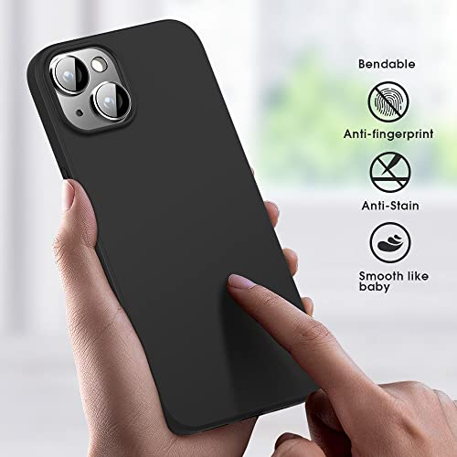 X-level Compatible iPhone 14 Case Slim Fit Ultra-Thin [Guardian Series] Soft TPU Matte Finish Coating Phone Cases Lightweight Anti-Scratch Back Cover Grip 6.1" (2022)-Black by X-level - Image 4