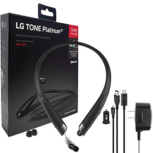 LG Tone HBS-930 Platinum Alpha HD Bluetooth Headset - HiFi Sound by