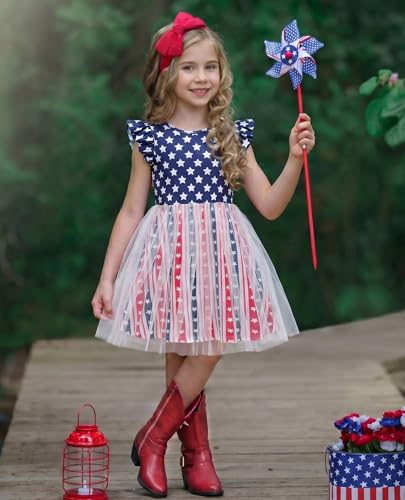 Image of Arshiner Toddler Tutu Dress Little Girls Fluffy Summer Dresses Casual Party Tulle Sundress for Kids 2-6Y
