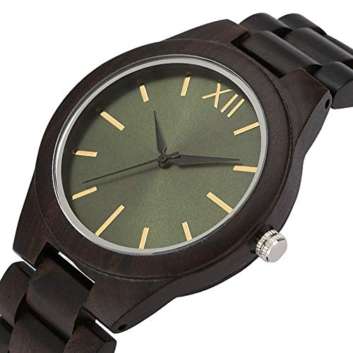 LOOIUEX Orologio in Legno Orologio da Uomo