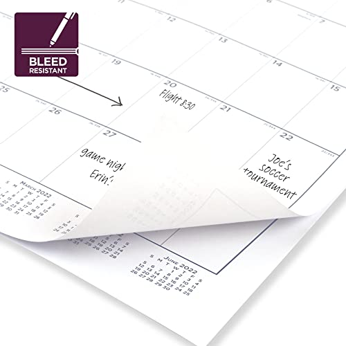 AT-A-GLANCE 2022-2023 Desk Calendar, Monthly Academic Desk Pad, 21-3/4" x 17", Standard, Contempo (AY24X00) - Image 3