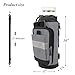 Crutch Bag Lightweight Crutch Accessories Storage Pouch with Reflective Strap and Front Zipper Pocket for Universal Crutch Bag to Keep Item Safety (Light Gray)