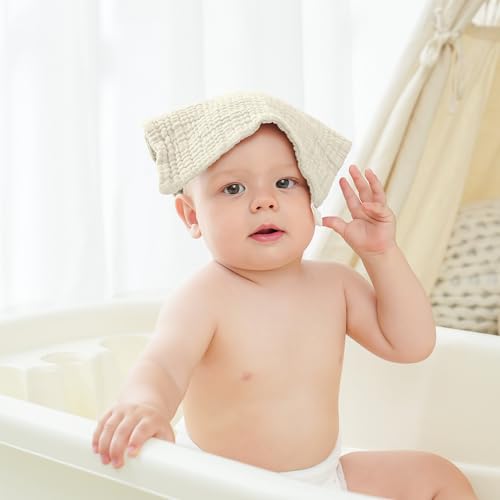 Bearmoss10 Stück Baby Musselin Waschlappen Moltontücher 100% Baumwolle Weiche Spucktücher Baby… – Ansicht 6