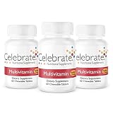 Celebrate Vitamins Bariatric Multivitamin Chewable Without Iron, for Post Gastric Bypass or Sleeve G