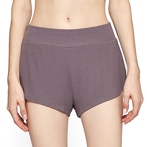 Image of LazyCozy Bamboo Viscose Sleep Shorts for Women, Soft Dolphin Lounge Shorts | Comfy Y2K Micro Mini Pajama Shorts, Lightweight Booty Shorts, Summer Pj Shorts, Knit Workout Shorts
