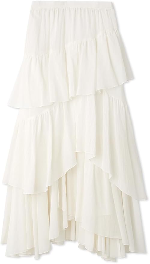 Amazon.co.jp: [スナイデル] コットンシフォンティアードスカート