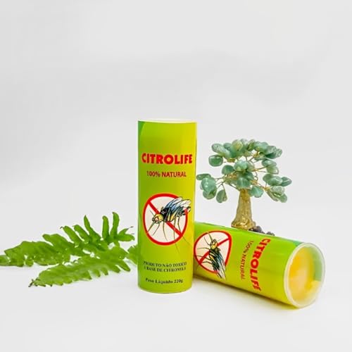 KIT 3 VELA REPELENTE CITRONELA NATURAL VOTIVA 7 DIAS CITROLIFE 220G NÃO TÓXICO VELAS A BASE DE CITRO