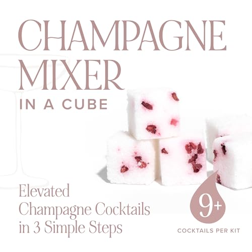 TEASPRESSA LUXE Mixology Cubes Instant Champagne Cocktail Kit | 100% Natural Drink Mix for Cocktails, Mocktails, and Non Alcoholic Drinks | Birthday Gifts for Women | As Seen on Shark Tank | 18 Count - Thumbnail 2
