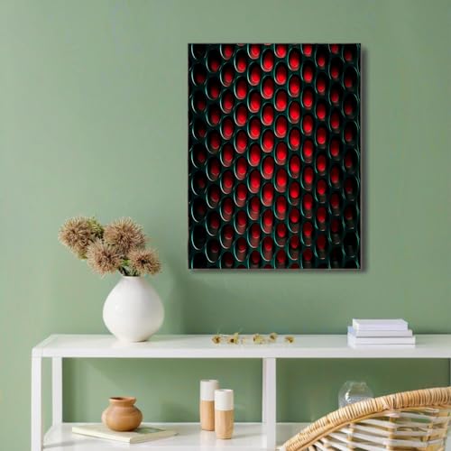 Cuadros de decoración para salón modernos con lienzo geométrico abstracto de 60x80 cm 2