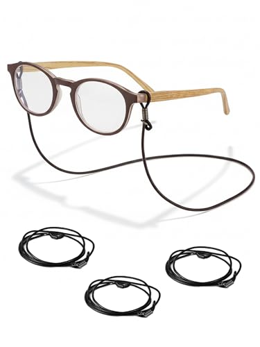 4 Correas De Cuero De Sujeción Para Gafas, Gafas De Sol, Gafas De Lectura Para Hombre Y Mujer De Sport World Vision