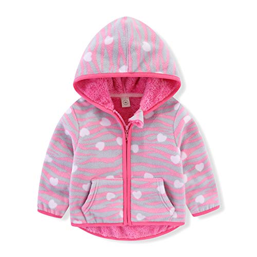 Kids Baby Warm Girls Boys Cartoon Winter Fleece Jackets Sweatshirt Hooded Coats Infant Coat Jacket Newborn Long Sleeve Warm Hoodie Snowsuit Outfits 1-6Years