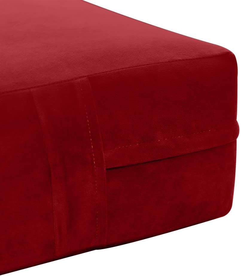 Prolinemax Knife Edge 8" Twin-XL Size 80x39x8 Velvet Indoor Daybed Mattress Fitted Sheet |Cover ONLY| - AD369