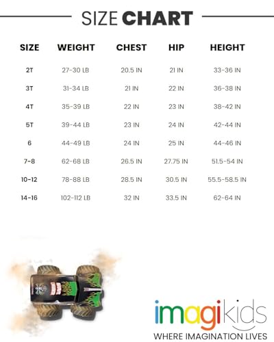 Monster Jam Grave Digger El Toro Loco Mohawk Warrior Maximum Destruction Monster Truck T-Shirt Toddler to Big Kid