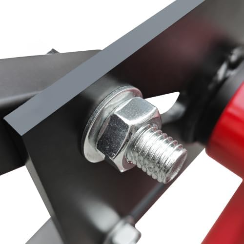 Engine Stand 1250LBS Capacity, 360 Degree Rotating Engine Run Stand with 4-Casters, Heavy Duty Motorcycle Engine Stand for Auto Repair, Vehicle Maintenance, Red