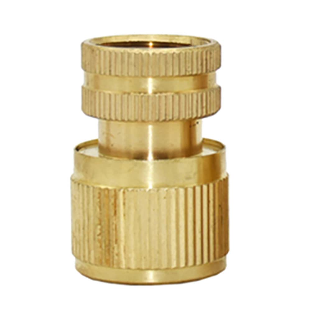 bzcemind 1pcs Male 1/2 3/4 Inch Female Thread Copper Quick Connector Garden Water Connection Accessories Car Washing Pipe Fittings,1/2 female