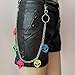 Colorful Alien Pants Chains Hip Hop Trouser Loop Chain Funny Jeans Chain for Women Men Pocket Wallet Chain