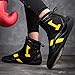 AIRFUL Men's Boxing Boots Fashion Kickboxing Sneakers Lightweight Breathable Squat Shoes Mesh Casual Wrestling Trainers (Color : Black, Size : 5 Women/3.5 Men)