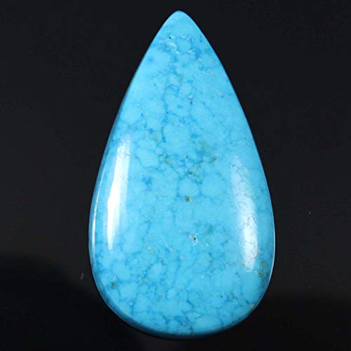 Cabochon turquoise magnésite Km12-B081VHLQDN 28,35g idéal pour réparer et sertir un bijou - 2