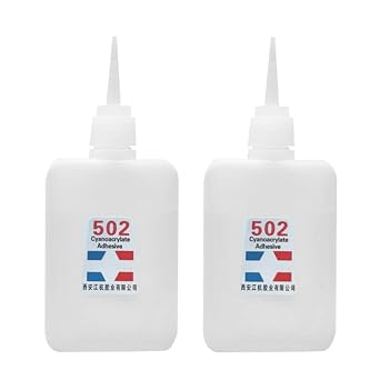 502 Super Glue,502 Universal Super Glue,Instant Quick-Drying Special Glue,Strong Adhesive,Sealant Tool for Woodworking, Woodturning, Hobby Models Plastic Acrylate Fabric Rubber