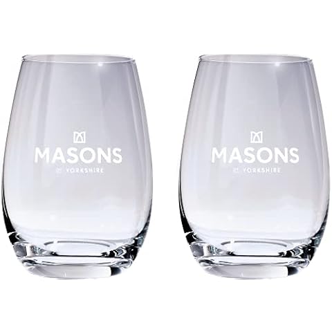 Masons Dartington Gin Glass Gift Set - G&T Cocktail Glasses (2 x 432ml) Cover