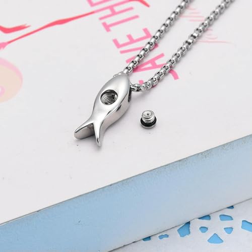 Cendres commémoratives animaux collier urne funéraire poisson - 5