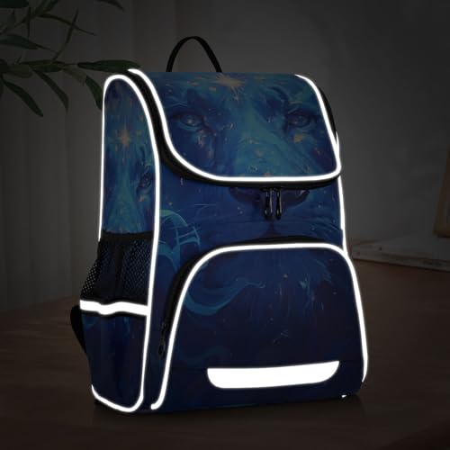 Mochila de viaje infantil para excursiones con estampado de león 5