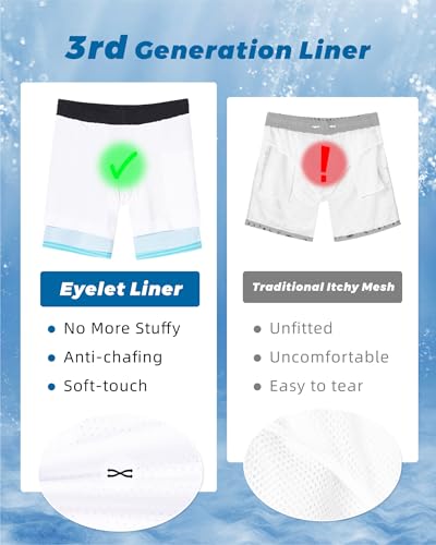 Image of SURF CUZ Mens Swim Trunks with Compression Liner Swim Shorts 7 inch Swimming Trunks Stretch 7 Inch Swim Suits Quick Dry