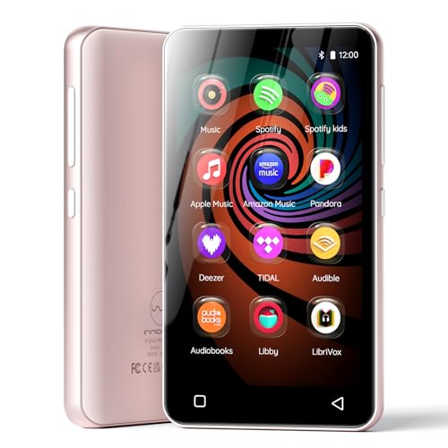 Image of 160GB MP3 Player with Bluetooth and WiFi, innioasis Music Player with Spotify,Pandora,Amazon Music,4 inch Touch Screen Android MP4 MP3 Player for Kids with Libby,Audible,Spotify Kids(Pink)
