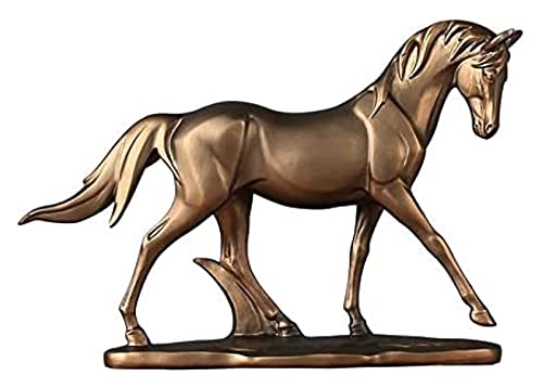 Sculpture cheval résine pour sublimer une bibliothèque vide RLKHXBS