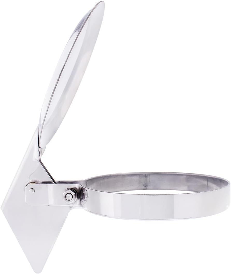 United Pacific 21327 Stainless Steel Rain Cap for 6” Diameter Straight Stack, 430 Stainless Steel Construction, Counter-Balance Design – 6” – ONE Unit