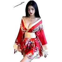 Amazon.co.jp: [happykoko] 着物 ミニドレス 花魁 コスプレ セクシー